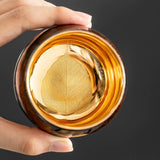 Golden Autumn | Hand-Painted 24K Gold Leaf Lacquerware Master Cup